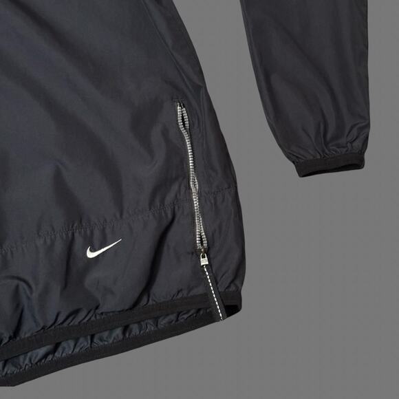 Nike RARE Y2K Tech Wear Black Track Jacket Women's Size XS Black GUC - Picture 2 of 5